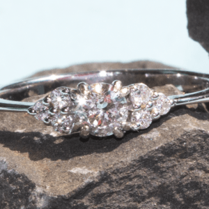 Three stone setting diamond Ring